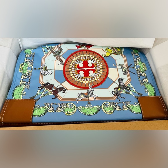 Brand New with Tag Tory Burch Large Ella Tote Bag, super pretty and vibrant!❤️ - Picture 3 of 7